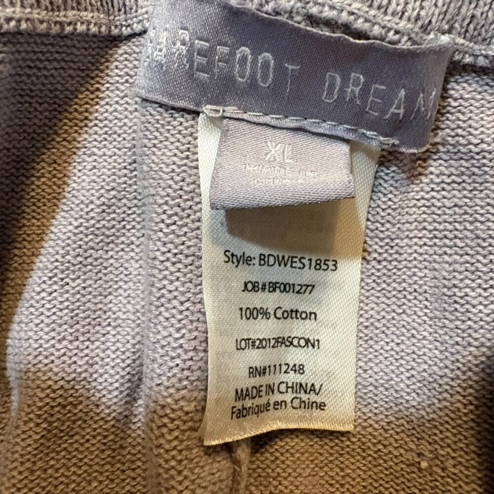 Barefoot Dreams Sunbleached Cotton Jogger Pants Gray Size XL - Picture 6 of 8